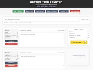 Better Word Counter