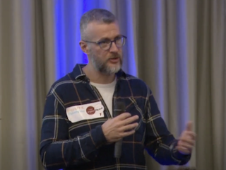 Me speaking at csv,conf,v7 in 2023